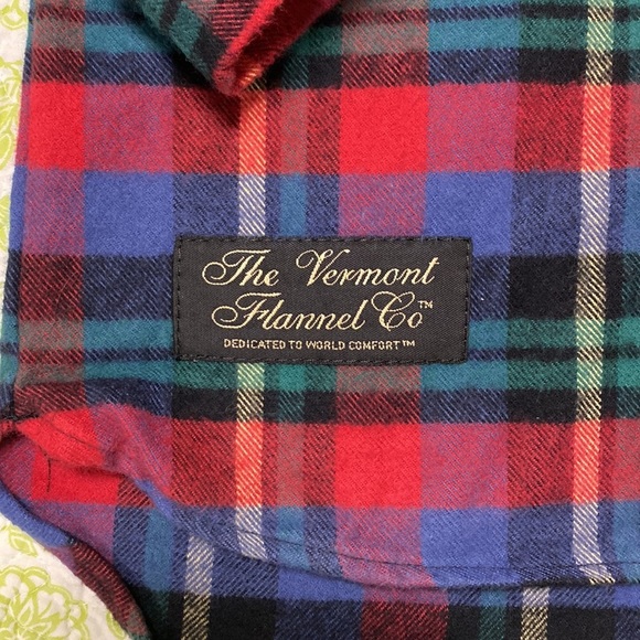 Vermont Flannel youth quarter button plaid shirt - Picture 2 of 3